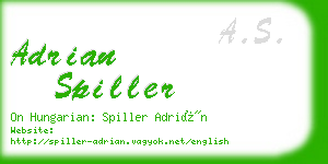 adrian spiller business card